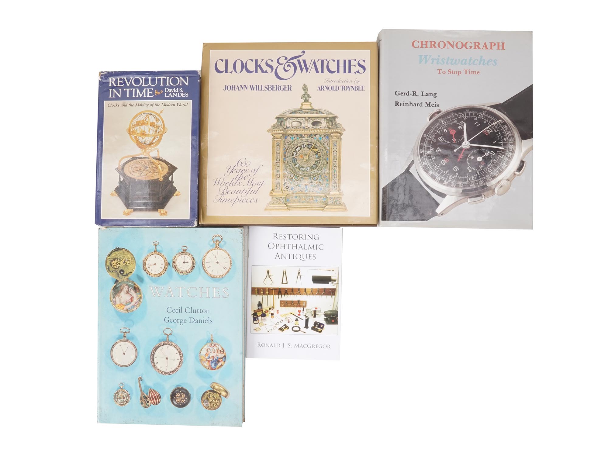 SET OF BOOKS ABOUT CLOCKS AND WATCH COLLECTING PIC-0